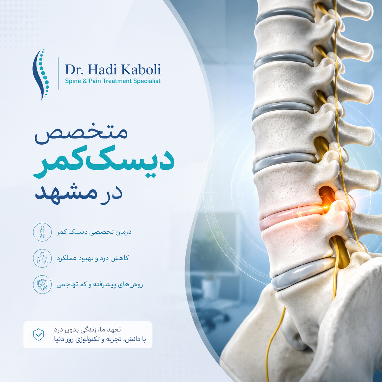 متخصص دیسک کمر در مشهد