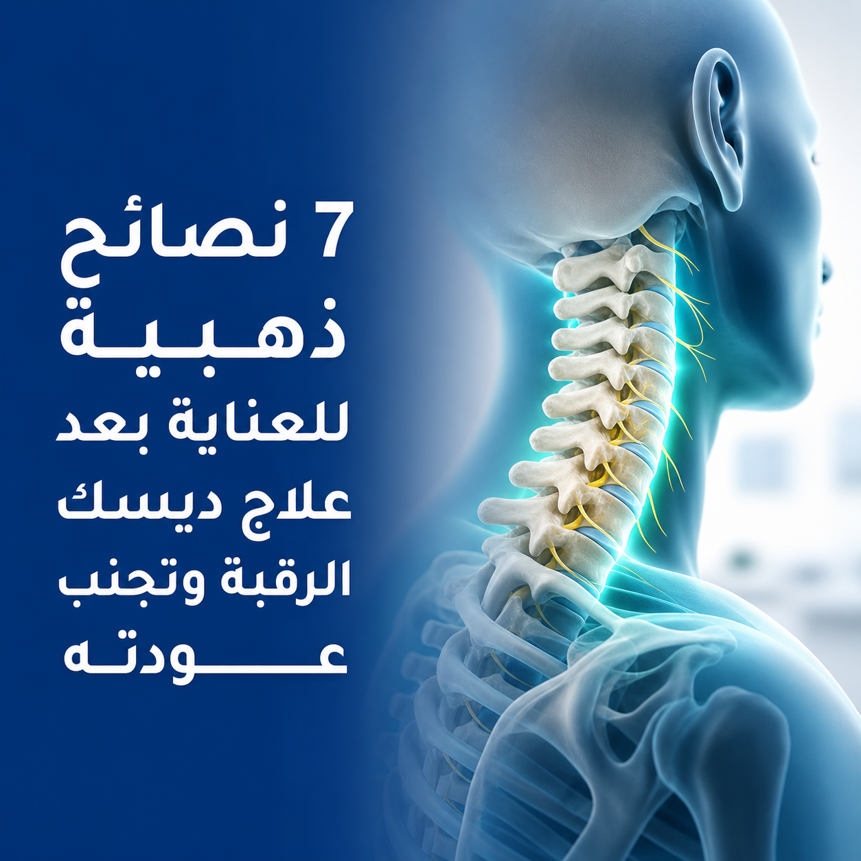 العناية بعد علاج ديسك الرقبة