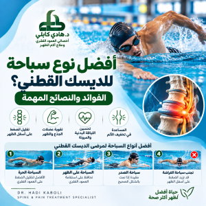 السباحة للديسك القطني